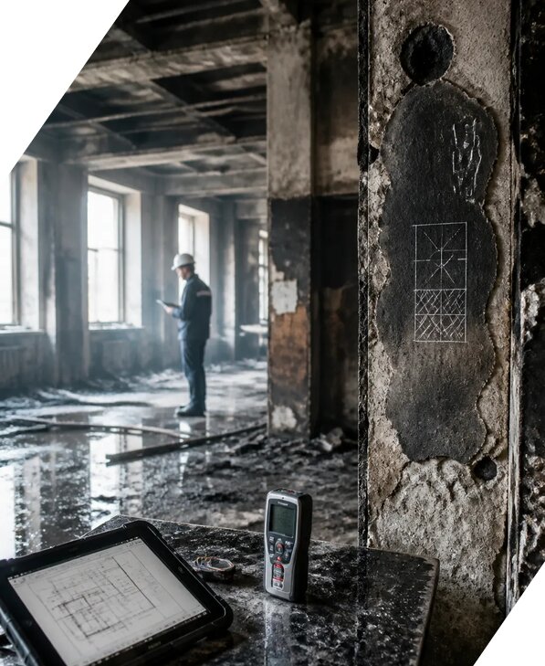 Обследование зданий после пожара в Топках от 15200 р. | ЭкспертизаРоссия