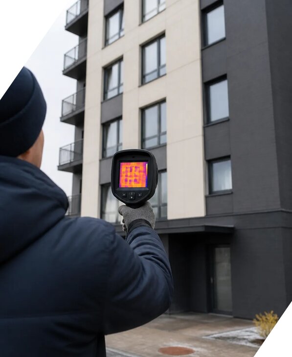 Тепловизионное обследование зданий в Топках от 5067 р. | ЭкспертизаРоссия
